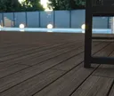 HORI Terrassendielen Komplettset WPC Safety Schutzummantelung braun modern grob strukturiert/glatt gebürstet 23 x 143 mm 3
