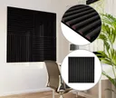 HORI WALL Akustik Dekor Wandpaneele Black Oak Rundstab Quadratisch 0