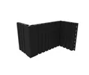 NewTechWood Fassadenprofil Castellatio Ebony 33 x 215 mm 3