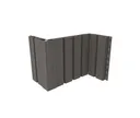 NewTechWood Fassadenprofil Castellatio Silver Grey 33 x 215 mm 3