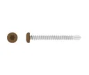 HORI Fassadenprofil Schrauben Set naturbraun 4,2 x 38 mm 0