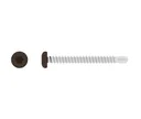 HORI Fassadenprofil Schrauben Set dunkelbraun 4,2 x 38 mm 0