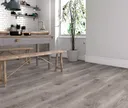 HORI Klick-Hartvinylboden Rigid SPC Eiche Franklin Pierce dunkelgrau gekälkt Landhausdiele Holzstruktur 0