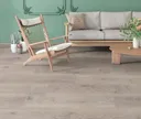 HORI Klick-Hartvinylboden Rigid SPC Eiche Rutherford B. Hayes mittelgrau Landhausdiele Holzstruktur 0