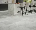 PARADOR Klick-Vinylboden SPC Trendtime 5 Marmor Abbey weiß Mineralstruktur Fliese 0