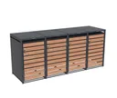 HORI Mülltonnenbox Cleanman Wood 3 1