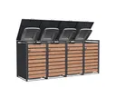 HORI Mülltonnenbox Cleanman Wood 3 3