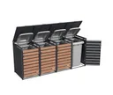 HORI Mülltonnenbox Cleanman Wood 3 4