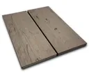 HORI Terrassendielen WPC Treibholz Massiv XXL beige tiefe Holzstruktur + geriffelt19x200mm 2
