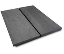 HORI Terrassendielen WPC Treibholz Massiv XXL grau tiefe Holzstruktur + geriffelt19x200mm 2