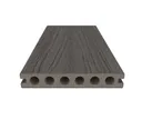 NewTechWood Terrassendielen WPC Hohlkammer Deluxe Silver Gray Holzstruktur gebürstet / glatt gebürstet 22.5 x 138 mm 2