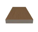 NewTechWood Verkleidungsbretter WPC Massiv Teak Holzstruktur gebürstet / glatt gebürstet 22.5 x 138 mm 3