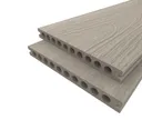 HORI Terrassendiele WPC Hohlkammer Wood Feeling Co-Extrudiert 22,5x210mm beige-grau 0