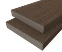 HORI Terrassendiele WPC Massiv Wood Feeling Co-Extrudiert  22,5x138mm dunkelbraun 0