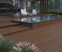 HORI Terrassendiele WPC Massiv Wood Feeling Co-Extrudiert  22,5x138mm dunkelbraun 4