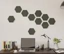 HORI WALL Akustik Hexagon Wandpaneele Black Oak 2