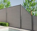 HORI WPC Sichtschutzzaun Stecksystem Rhombus-Style co-extrudiert 2