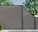HORI WPC Sichtschutzzaun Stecksystem Rhombus-Style co-extrudiert 4