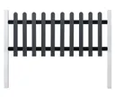 HORI WPC Vorgartenzaun Göteborg komplettset 1