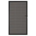 NewTechWood WPC Sichtschutzzaun Stecksystem Zauntor Portland 1