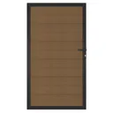 NewTechWood WPC Sichtschutzzaun Stecksystem Zauntor Castello XXL 0