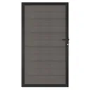 NewTechWood WPC Sichtschutzzaun Stecksystem Zauntor Castello XXL 1
