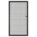 NewTechWood WPC Sichtschutzzaun Stecksystem Zauntor Castello XXL 3