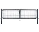 HORI Doppelflügeltor F für Doppelstabmattenzaun 0