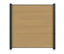 NewTechWood WPC Sichtschutzzaun Stecksystem Castello XXL 2