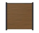 NewTechWood WPC Sichtschutzzaun Stecksystem Modena Rhombus 0