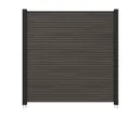 NewTechWood WPC Sichtschutzzaun Stecksystem Modena Rhombus 1