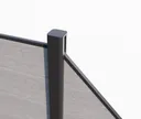 HORI WPC Sichtschutzzaun Stecksystem Safety Nutleiste 1
