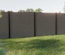 HORI WPC Sichtschutzzaun Stecksystem Odense Rhombus 1