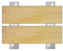 HORI Terrassenverbinder Universal 4,2x17 mm Edelstahl rostfrei schwarz 4
