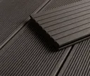 HORI Terrassendielen WPC/BPC Vollprofil massiv dunkelgrau-braun 20 x 145 mm 4