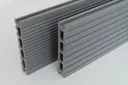 Kovalex Terrassendielen Komplettset WPC Kammerprofil Exklusiv Grau mattiert 26 x 145 mm 1