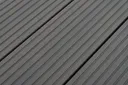 Kovalex Terrassendielen Komplettset WPC Kammerprofil Exklusiv Grau mattiert 26 x 145 mm 3