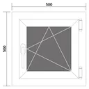 HORI Kunststofffenster Dreh/Kipp 500 x 500 mm 3