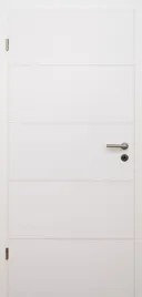 HORI Zimmertür Komplettset Valencia Weißlack RAL9010 Röhrenspan Eckkante 0