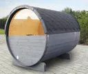 Wolff Finnhaus Fass-Sauna Aufschlag für Halbrundglas Ø 205 cm 0