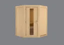 Karibu System-Sauna Larin Eckeinstieg 68 mm 1