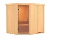 Karibu System-Sauna Komplettset Magne Eckeinstieg 68 mm 1