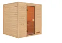 Woodfeeling Massivholz-Sauna Adelina Fronteinstieg 38 mm 3