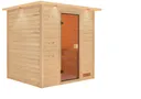 Woodfeeling Massivholz-Sauna Adelina Fronteinstieg 38 mm 2
