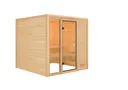 Woodfeeling Massivholz-Sauna Jutta Fronteinstieg 38 mm 3