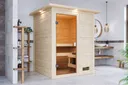Woodfeeling Massivholz-Sauna Sandra Fronteinstieg 38 mm 0