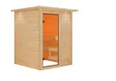 Woodfeeling Massivholz-Sauna Sandra Fronteinstieg 38 mm 3