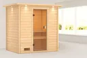 Woodfeeling Massivholz-Sauna Selena Fronteinstieg 38 mm 0