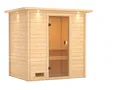 Woodfeeling Massivholz-Sauna Selena Fronteinstieg 38 mm 2