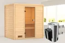 Woodfeeling Massivholz-Sauna Selena Fronteinstieg 38 mm 0